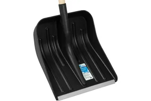 Лопата снеговая СИБРТЕХ пласт., дер. черенок, 360х400мм.