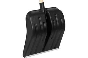 Лопата снеговая СИБРТЕХ пласт., дер. черенок, 360х400мм.