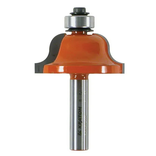 Фреза кромочная калевочная с подшипником Кратон PROFESSIONAL Ø38,1х17,0 мм R6,3 мм, хв.8 мм