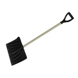 Лопата снеговая РемоКолор Крепыш пласт., дер. черенок, 440х315мм.