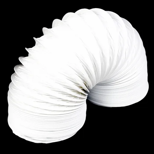 Воздуховод гибкий армир  белый ПВХ d-150, L=2м ЭРА  