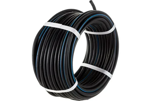 Рукав газовый 6,3 мм, 3 класс, черный с синей полосой, ВТР, 1м