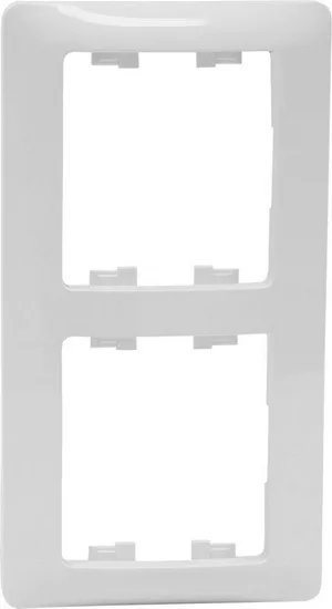 Рамка GLOSSA 2-постовая, БЕЛЫЙ