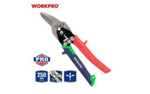 Ножницы WORKPRO, по металлу прямые CR-Мо, 250мм
