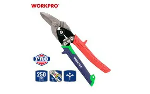 Ножницы WORKPRO, по металлу прямые CR-Мо, 250мм