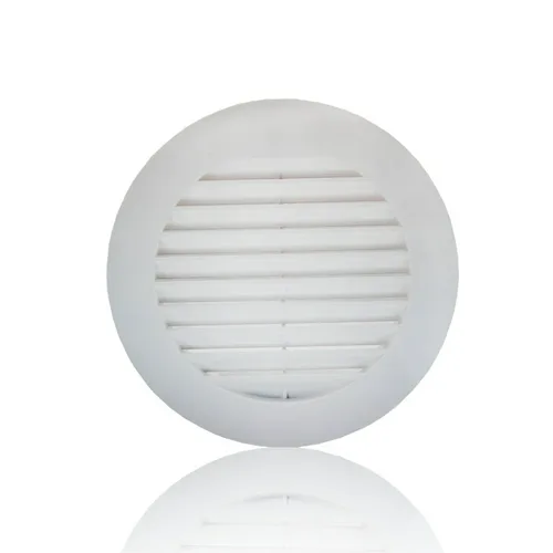 Решетка круглая D150 вытяжная АВС с фланцем D125 ЭРА