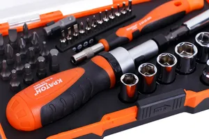 Набор отверток-держателей с битами и торцевыми головками Кратон Complect SSK-03, 41 пр. в кейсе