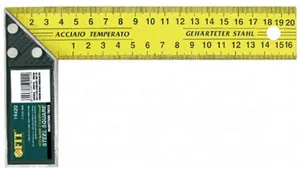 Угольник FIT Профи, столярный, желт, 400мм