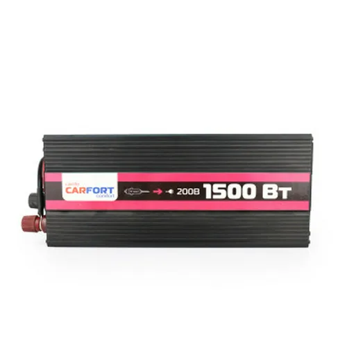Инвертор напряжения CARFORT  DC12v- AC220v.  1500w