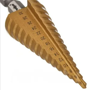 Сверло ступенчатое РемоКолор, по металлу, 4-30мм, P6M5, 6-гранный хвостовик