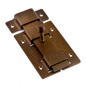 Задвижка  усил, прямоуг ригель, бронза