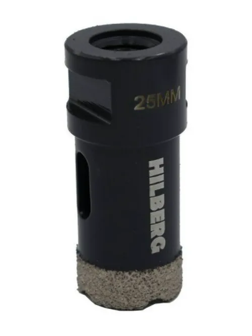 Коронка алмазная Hilberg Super Hard,25 мм 4Т  М14,для УШМ (керамогранит, гранит)