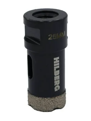 Коронка алмазная Hilberg Super Hard,25 мм 4Т  М14,для УШМ (керамогранит, гранит)