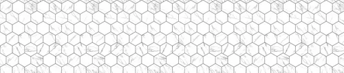 Панель интерьерная ПВХ пластик лак 3000*600мм Гексагон мрамор