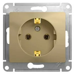 Розетка GLOSSA с/з,16А, механизм, ТИТАН