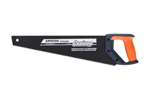 Ножовка Кратон PROFESSIONAL 450 мм шаг 2,5 мм 3-гранные закаленные ТВЧ зубья тефлоновое покрытие
