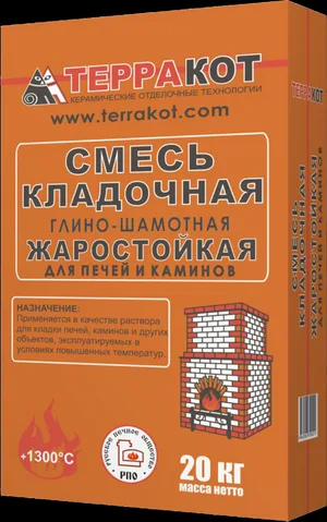 Смесь кладочная Терракот глино-шамотная 5кг