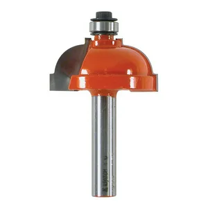 Фреза кромочная калевочная с подшипником Кратон PROFESSIONAL Ø38,1х15,0 мм R7,9 мм, хв.8 мм