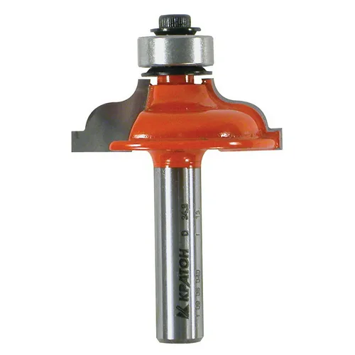 Фреза кромочная калевочная с подшипником Кратон PROFESSIONAL Ø34,9х13,0 мм R4,0/4,8 мм, хв.8 мм