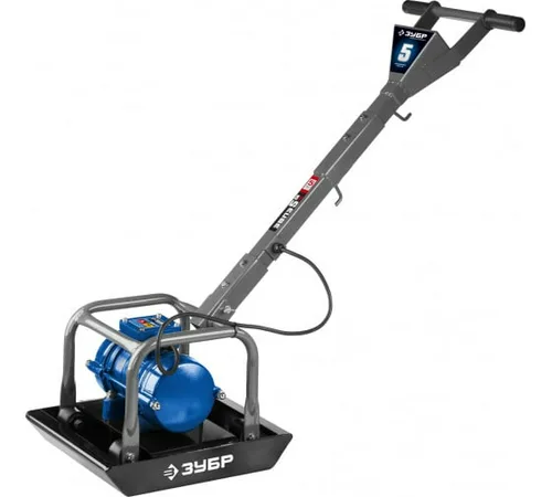 Виброплита электрическая ЗУБР ПРОФЕССИОНАЛ ЗВПЭ-5 Г, 40 кг, 220 В