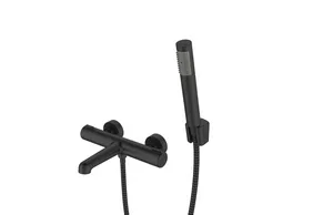 Смеситель для ванны I-TECH, SIRIUS 21, однорычажный, термостатический, черный