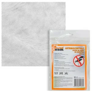 Сетка противомоскитная Рыжий Кот MWN-03 на окно, на липучке, 80х120см.