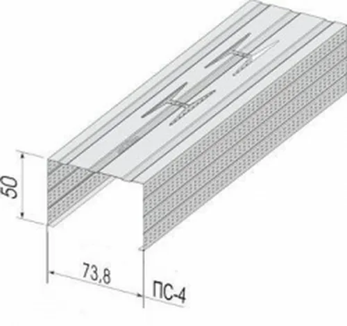 Профиль стоечный ПС-4 75/50, 3м
