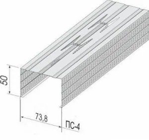 Профиль стоечный ПС-4 75/50, 3м