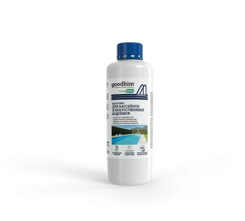 Коагулянт GOODHIM для очистки воды в бассейнах и искусственных водоемах, 1л