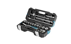 Набор инструментов Gross 1/2", CrV, 120 зубьев, 24 предмета