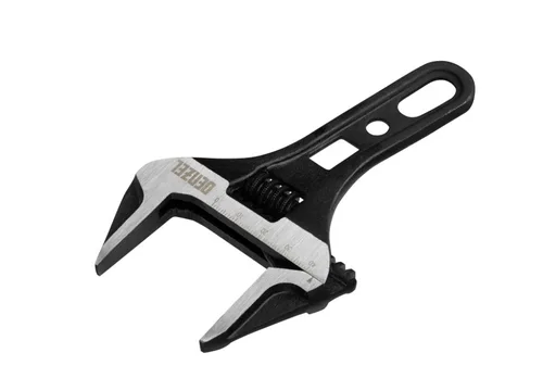 Ключ разводной Denzel 155 мм, CrV, кованый, укороченная рукоятка