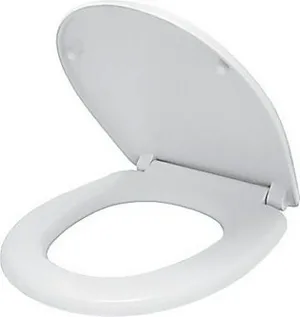 Сиденье для унитаза ROSA Стандарт дюропласт (ширина м/у креплениями 160 мм, ширина 349 мм, длина 425 мм)