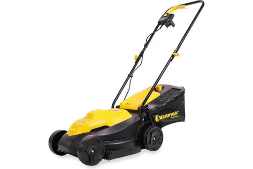 Газонокосилка электрическая CHAMPION EM3411 (1 кВт  пласт+ткань 30л  шир.320мм выс.25-65мм, 6,4кг)