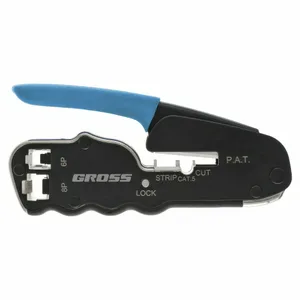Щипцы Gross для обжима телефонных и компьютерных клемм RJ45, 8P и RJ11/12, 6P,компактный размер, CAT5