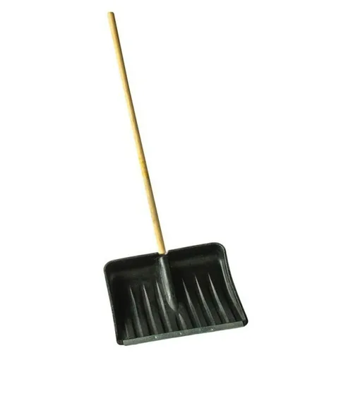 Лопата снеговая РемоКолор пласт., дер. черенок, 512х408мм.