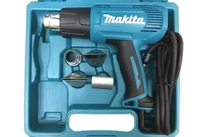 Фен MAKITA HG 5030K, 1600Вт, 350-550грС, 4 насадки