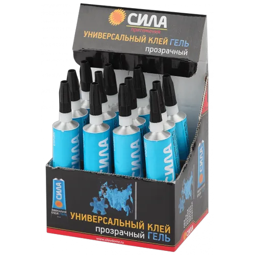 Клей-гель СИЛА универсальный, прозрачный 30мл