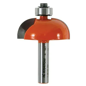 Фреза кромочная калевочная с подшипником Кратон PROFESSIONAL Ø38,1х16,0 мм R12,7 мм, хв.8 мм