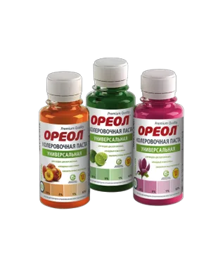 Паста колеровочная Ореол, желтый, 100мл