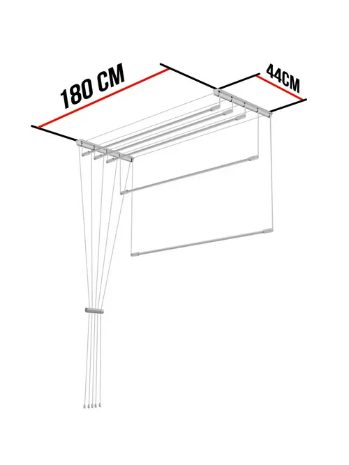 Сушилка для белья МастерПласт потолочная 1,8м