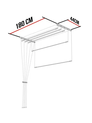 Сушилка для белья МастерПласт потолочная 1,8м
