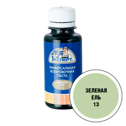 Паста колеровочная Эксперт №13, зеленая ель, 0,1л