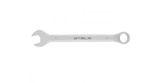 Ключ STELS комбинированный, 17 мм, CrV, матовый хром