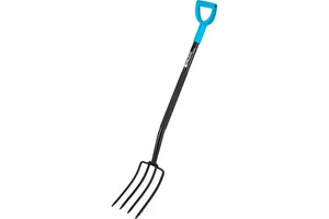 Вилы садовые Palisad Luxe 4-х рогие, с черенком/ручкой