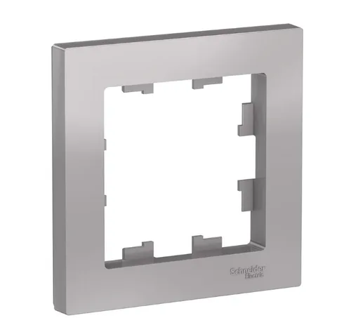 Рамка AtlasDesign 1-постовая, АЛЮМИНИЙ, SE 