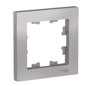 Рамка AtlasDesign 1-постовая, АЛЮМИНИЙ, SE 