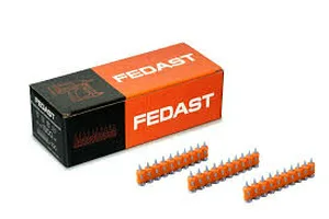Гвозди для монтажного пистолета с кованым наконечником Bullet point 3.0х25мм, 1000 шт., FEDAST
