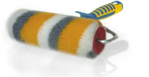 Валик АКОР Профи полиакрил Тигр, 2-х ручка, 180х8мм