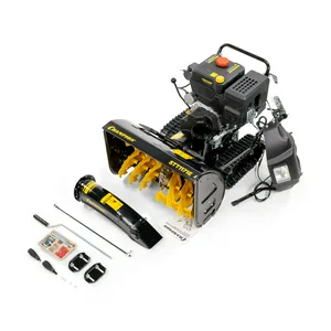 Машина снегоуборочная бензиновая CHAMPION STT761E 7 л.с., эл.старт, обогрев, фара, на гусеницах