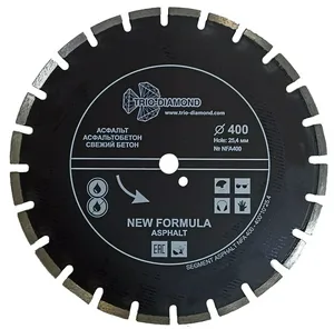 Диск алмазный отрезной 400*10*25,4 TRIO-DIAMOND 400 New Formula (Асфальт)